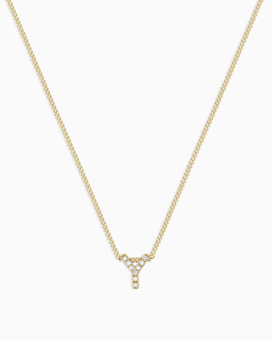 Diamond Alphabet Necklace