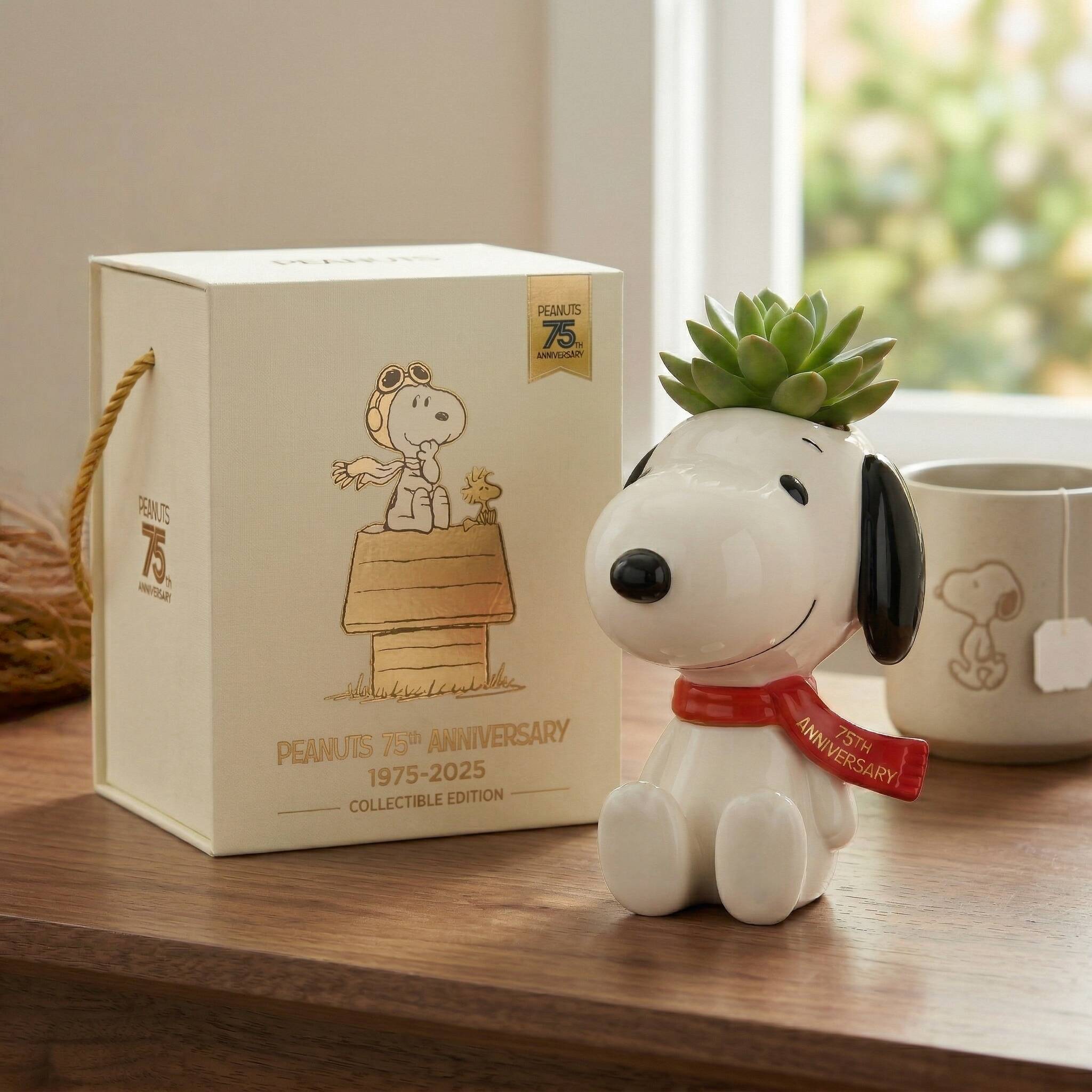 Snoopy 75th Anniversary Succulent Planter