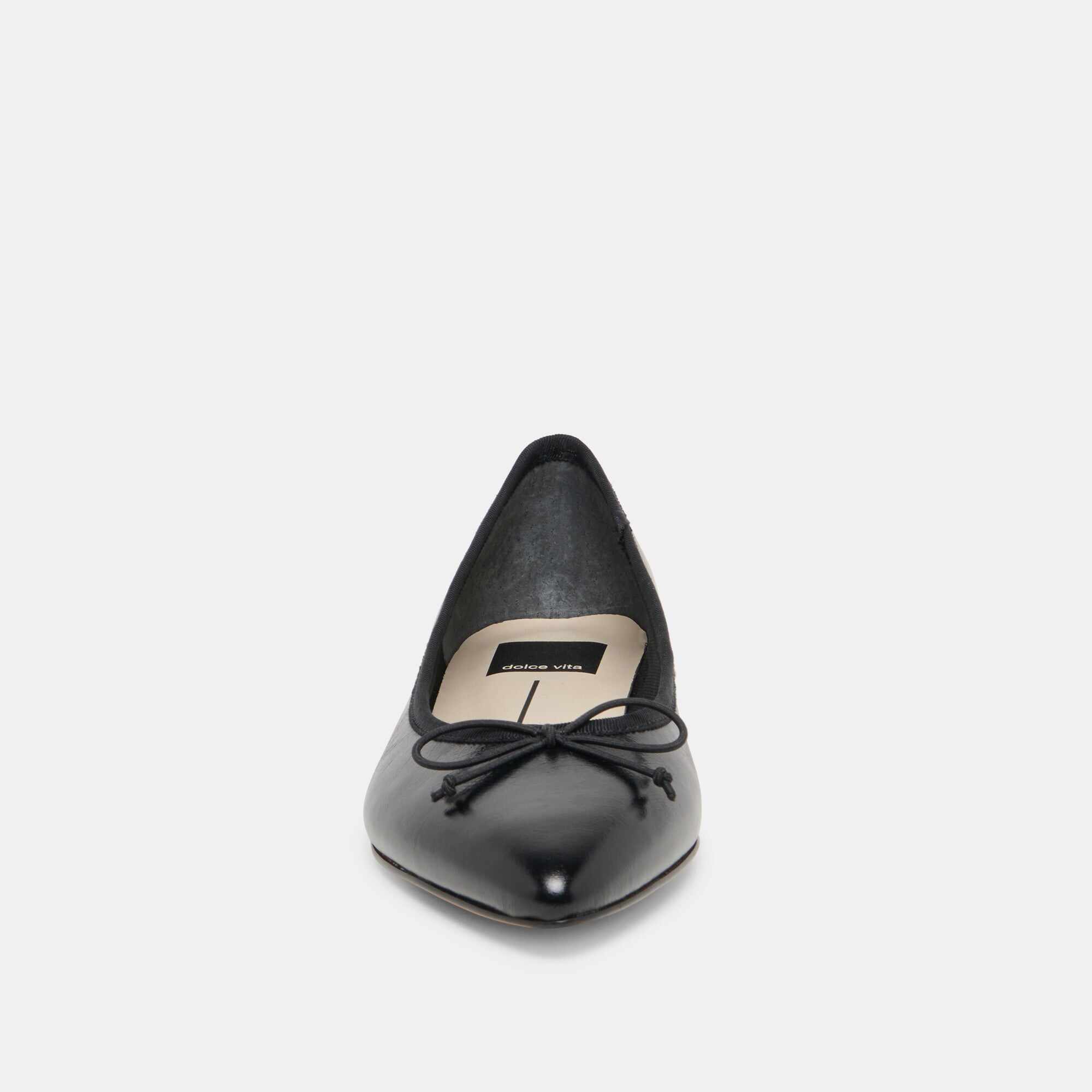 CELIO BALLET FLATS BLACK LEATHER