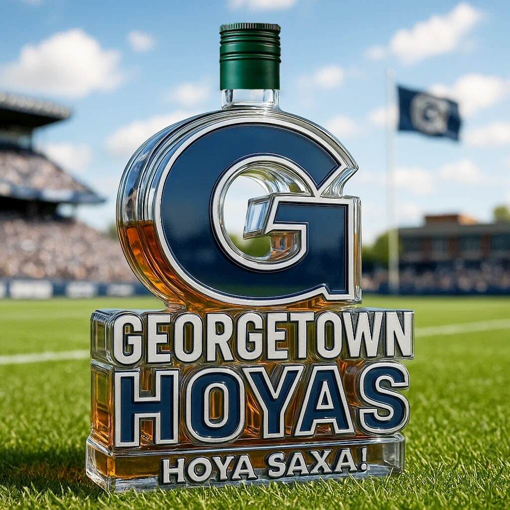 Georgetown Hoyas Limited Edition Whiskey Bottle