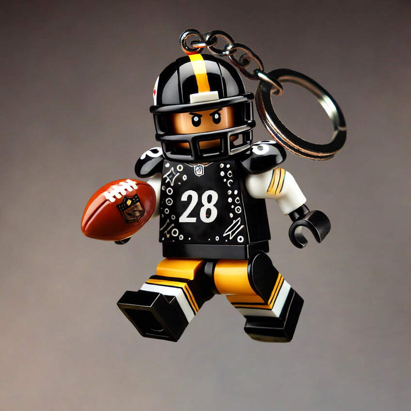 Football Team Building Set Kit Keychain