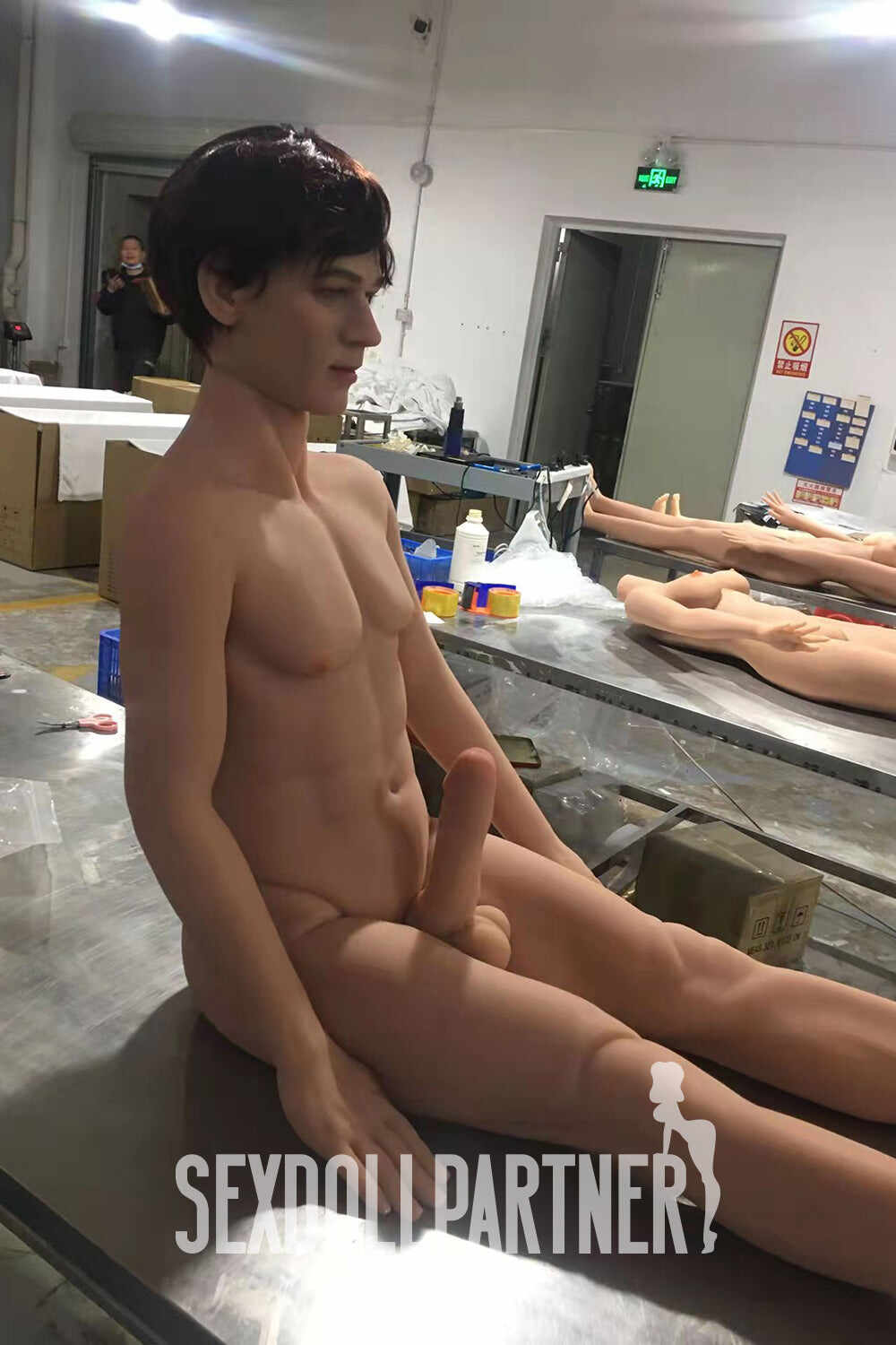 Adolf 5ft48 / 167cm Head TPE Muscular Custom Male Sex Doll For Women And Gay