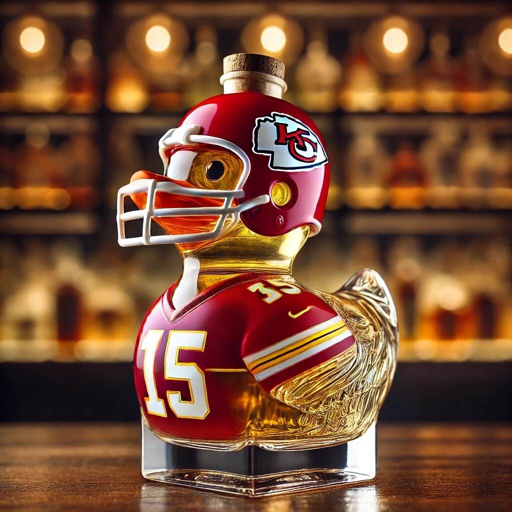 NFL Duck whiskey Bottle