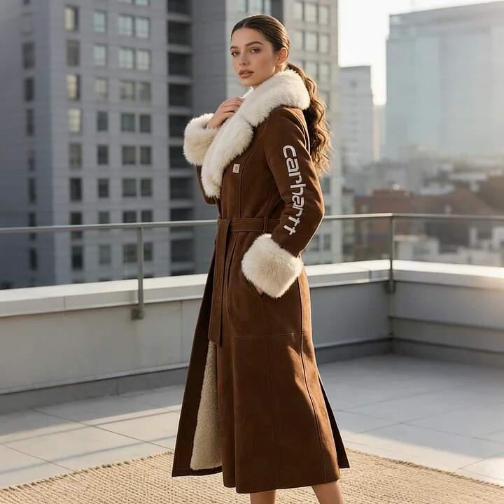 🔥𝗖𝗹𝗲𝗮𝗿𝗮𝗻𝗰𝗲 𝗦𝗮𝗹𝗲🌟Luxurious Long Faux Fur Coat With Reversible Design For Winter Elegance