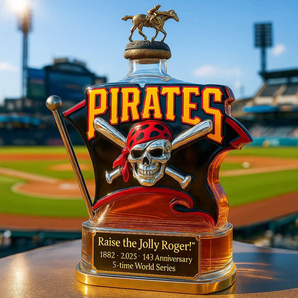 Pittsburgh Pirates Limited Edition Whiskey Bottle