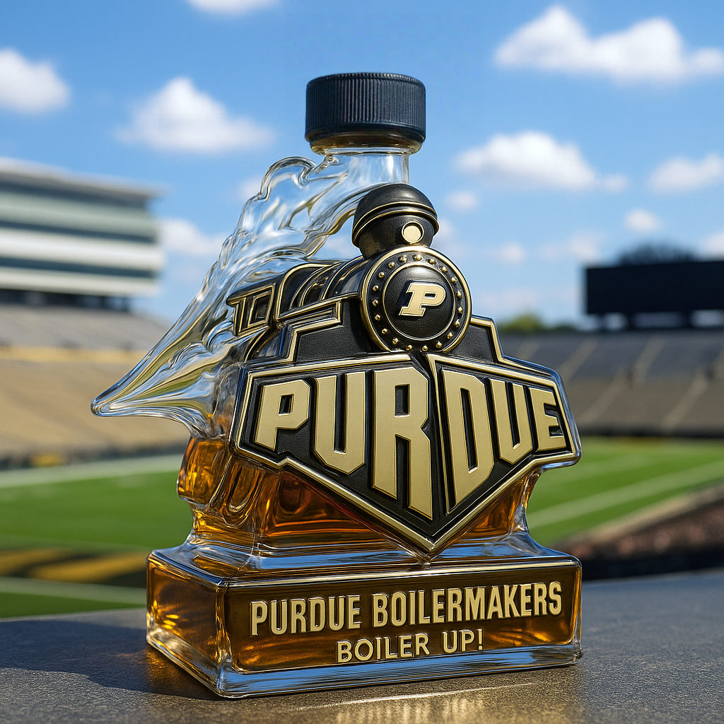 Purdue Boilermakers Limited-Edition Whiskey Bottle