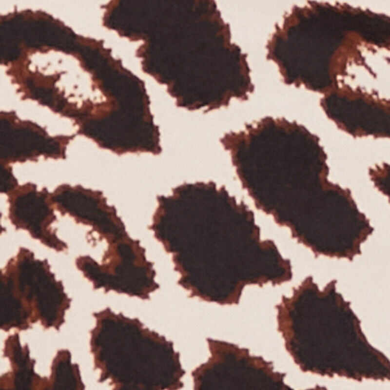 Trendy Animal Print High Neck Cropped Tank Top