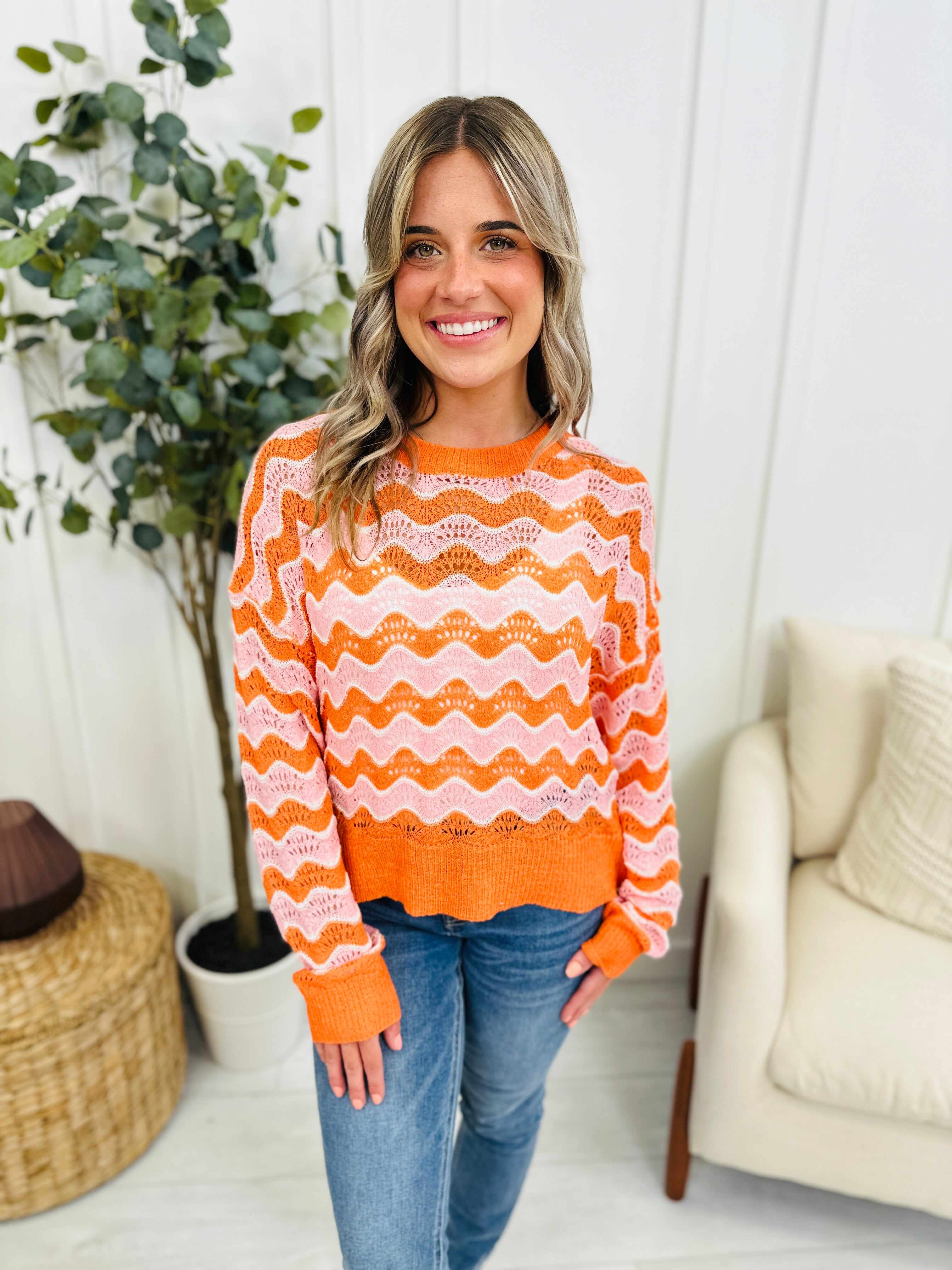 PLUS/REG Don't You Worry Top In Neon Orange
