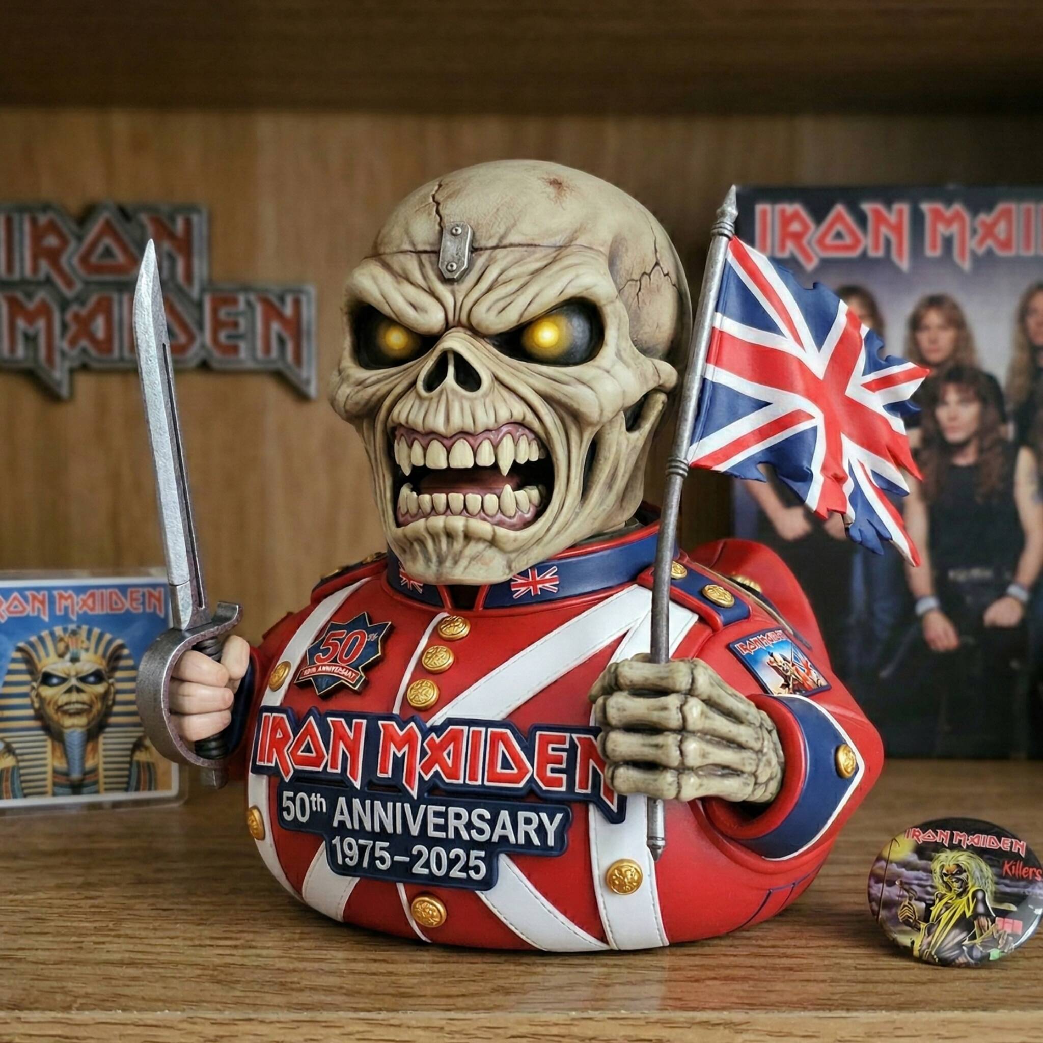 IRON MAIDEN 50th Anniversary Eddie Collector Edition Duck(1975–2025)