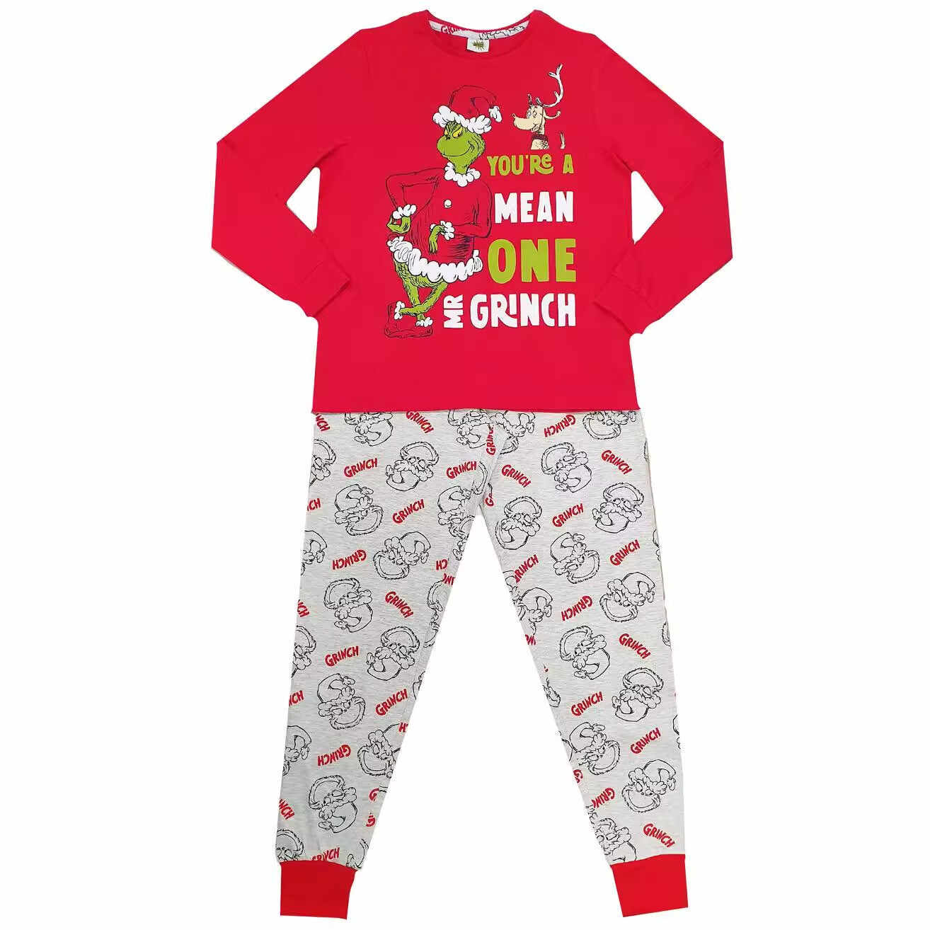 Dear Santa I can Explain! Grinch Christmas Print Family Pajama Set