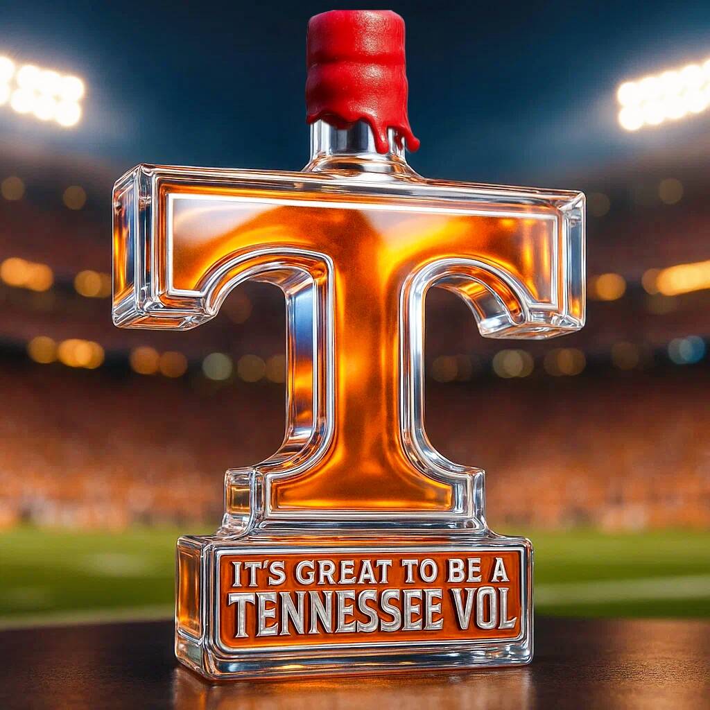 Tennessee Volunteers Whiskey Bottle