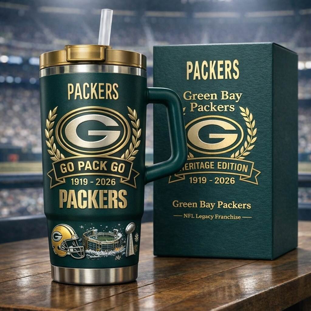 Green Bay Packers “Go Pack Go” Heritage Legacy Tumbler