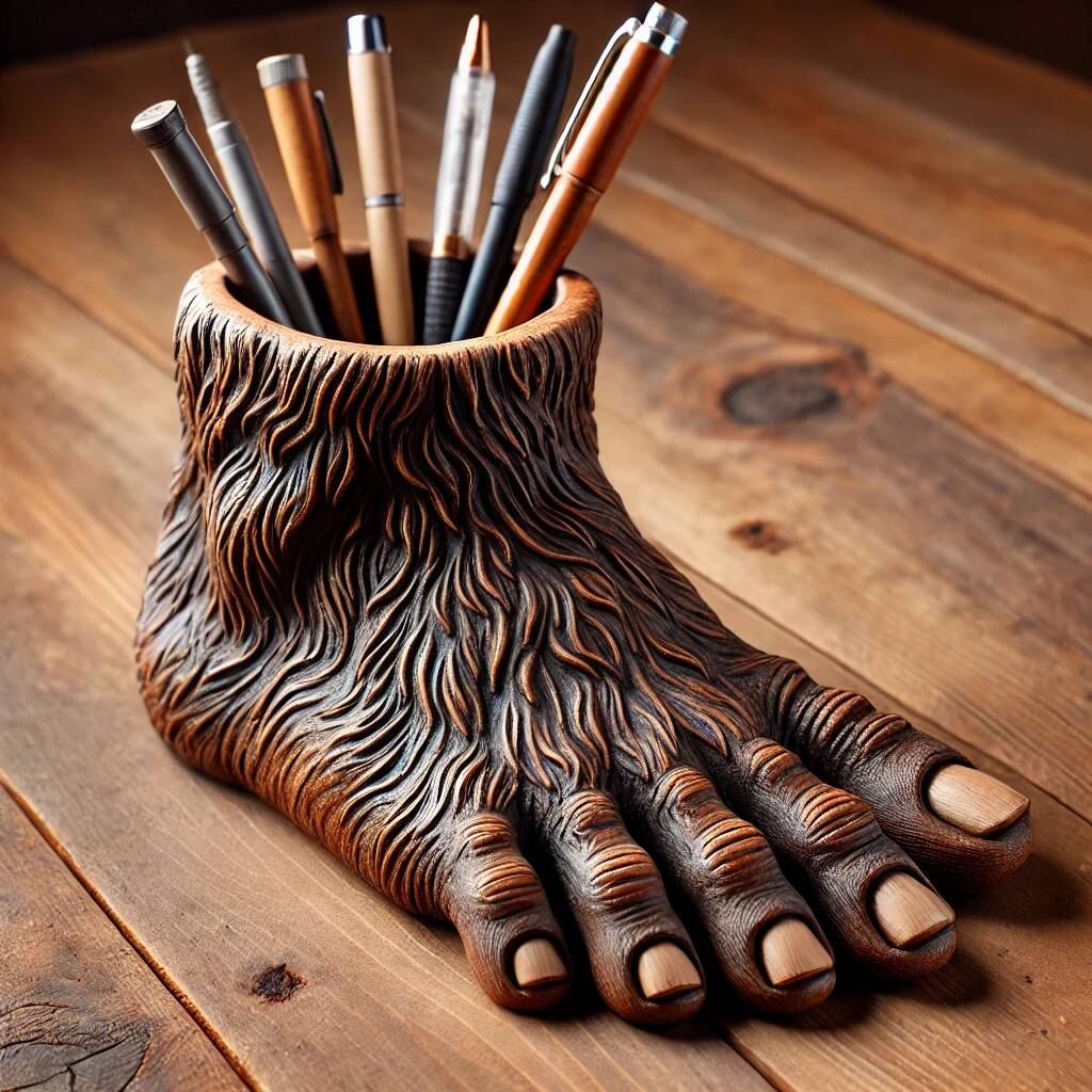 Bigfoot pen holder