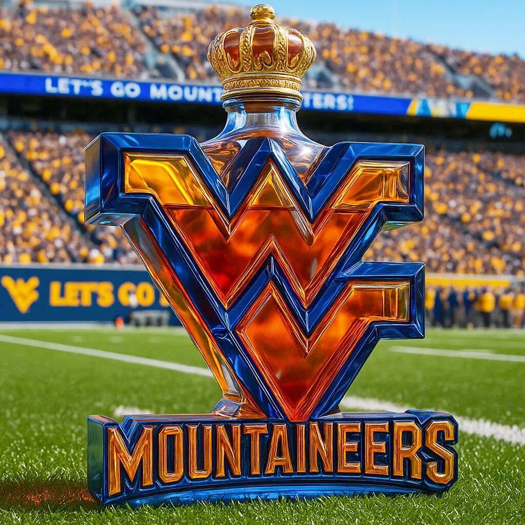 WVU Mountaineers Limited Edition Whiskey Bottle