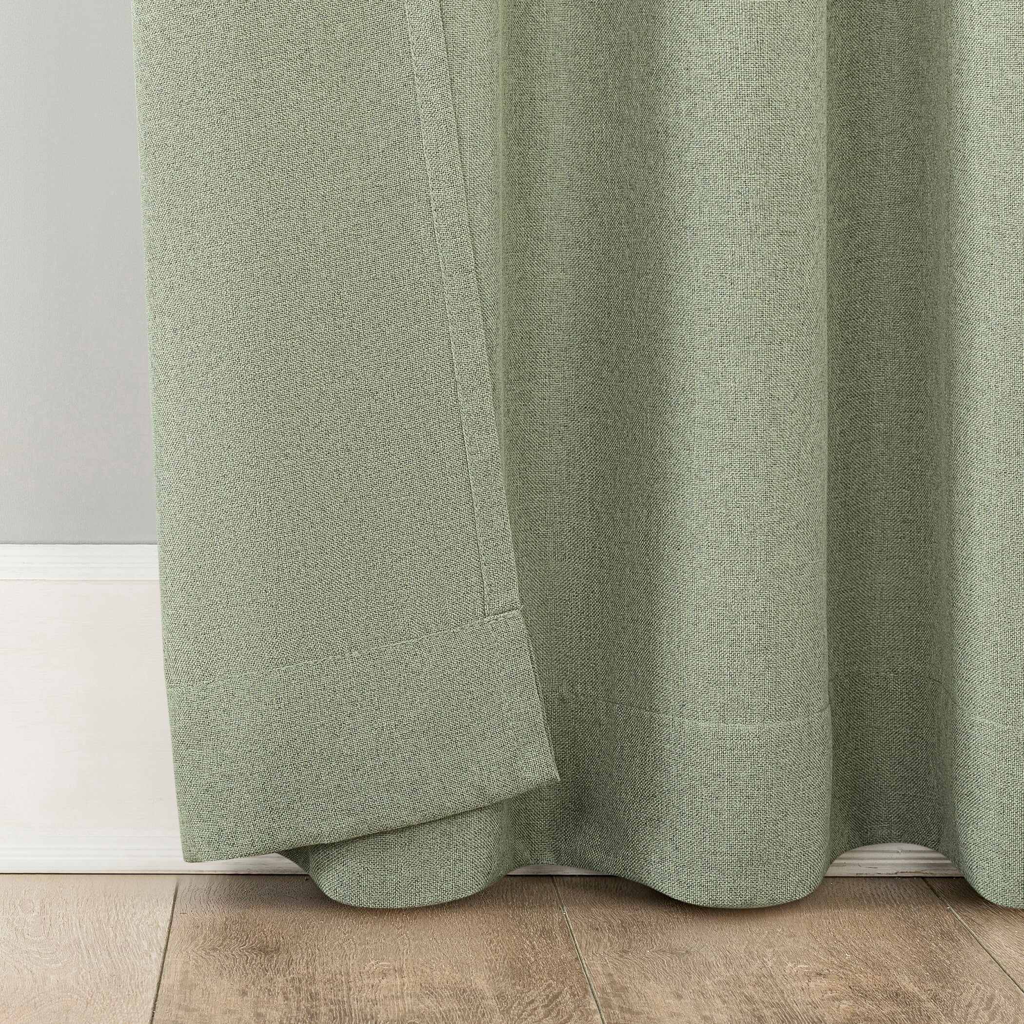 No. 918 Hathaway Twist Tab Semi-Sheer Tab Top Curtain Panel, Single Panel