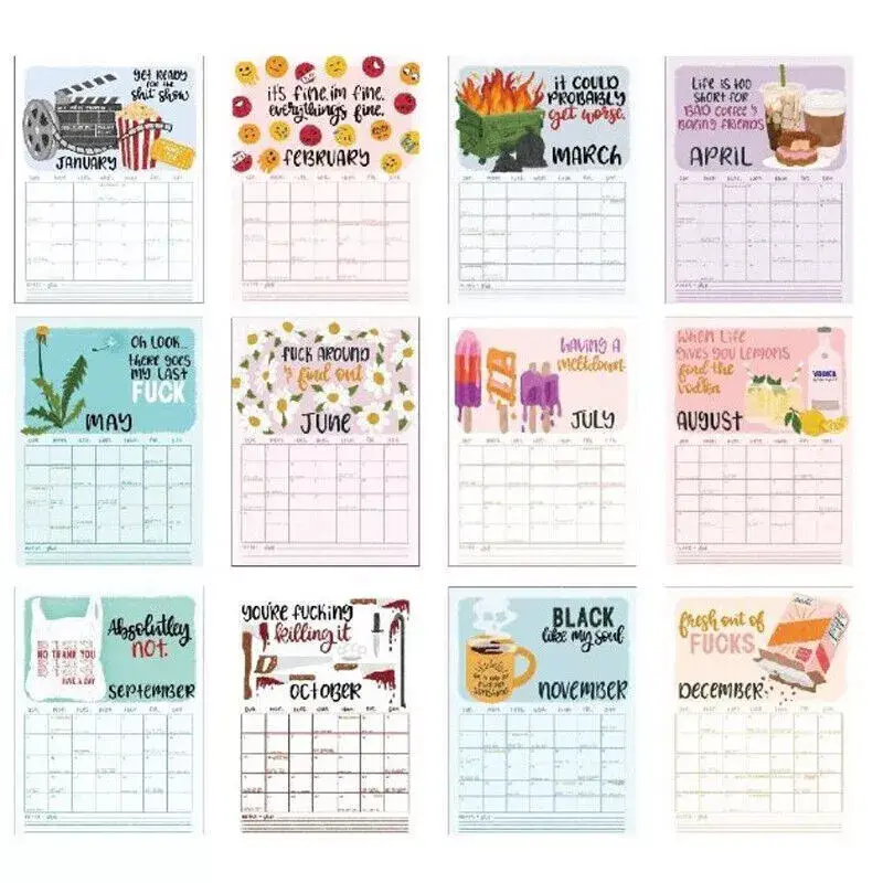 Here We Go Again 2025 Calendar-Gag Gifts for Friends