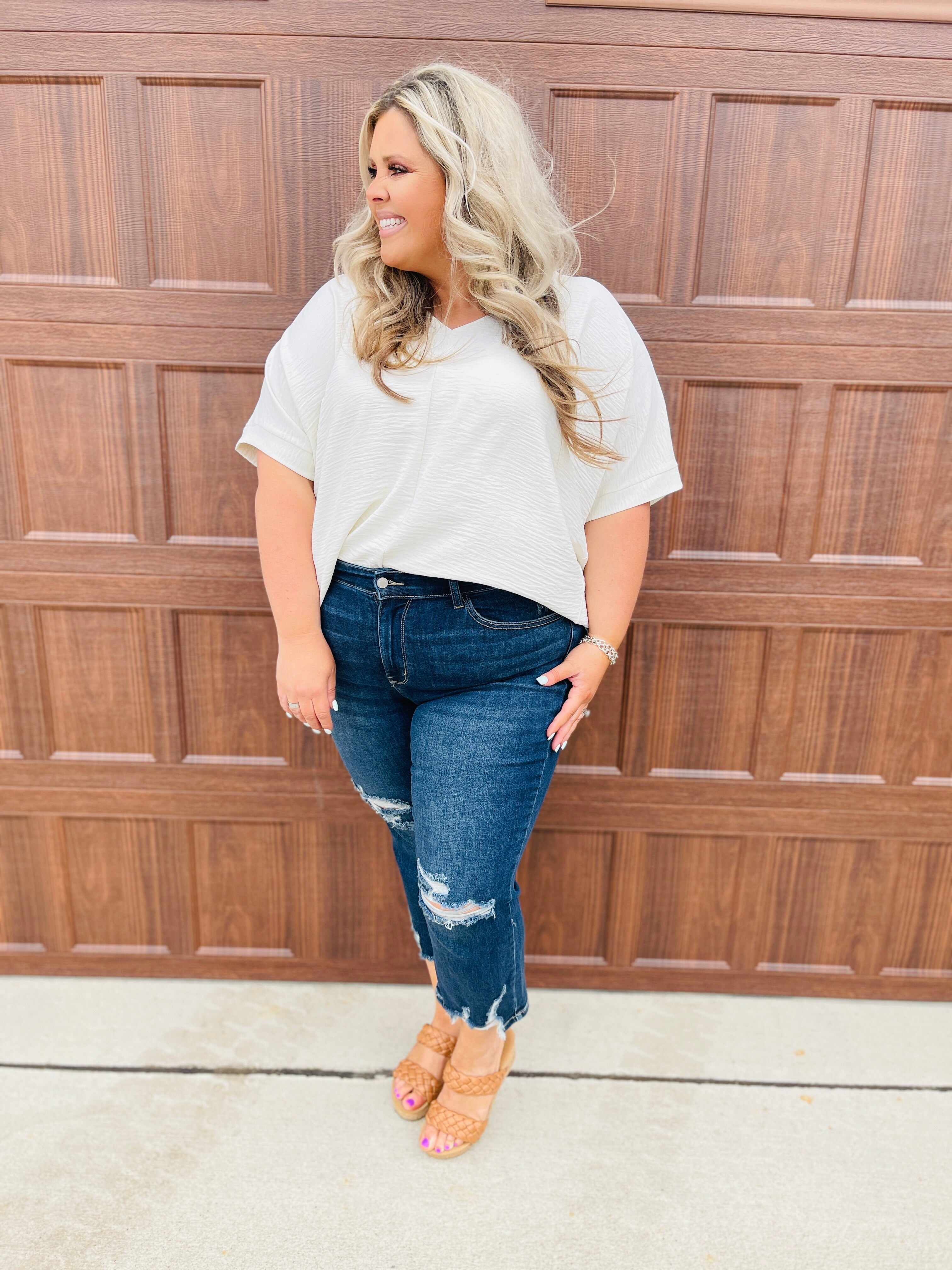REG/CURVY Can't Crop Me Straight Jeans