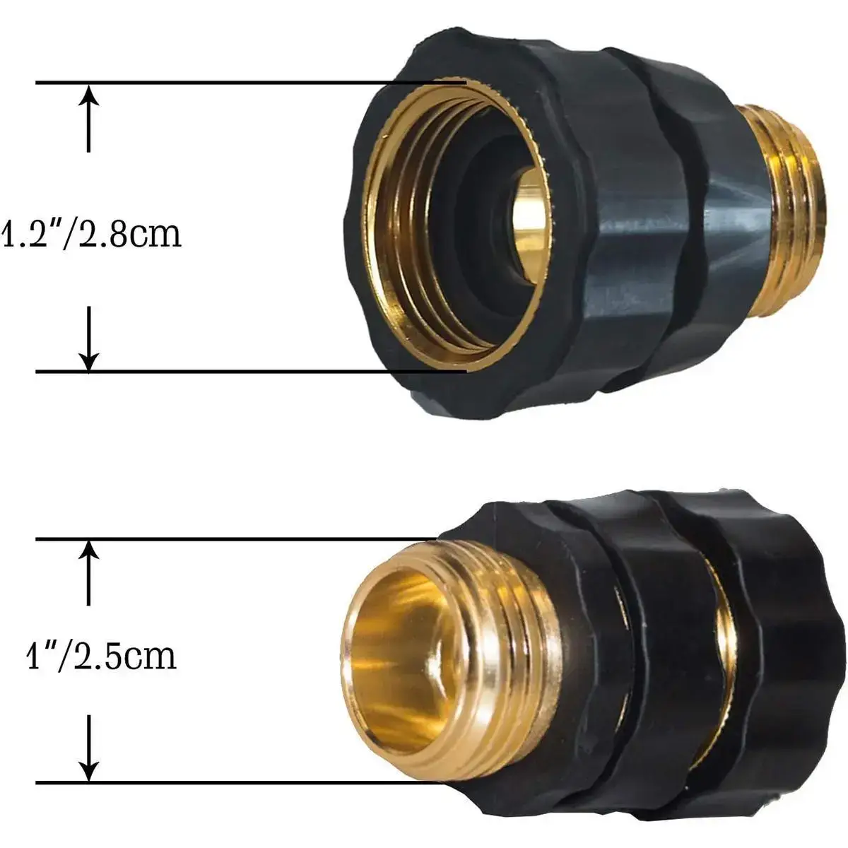 Garden Hose Quick Connectors 3/4-Inch Male and Female, 4-6 Set Plastic+Aluminum Outdoor Tool Accessory, Leak Proof Seal, Easy Connection Lawn Care Item, Mother’s Day Gift, summerwins