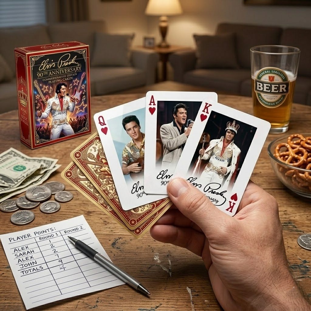 Elvis Presley 90th Anniversary Commemorative Playing Cards