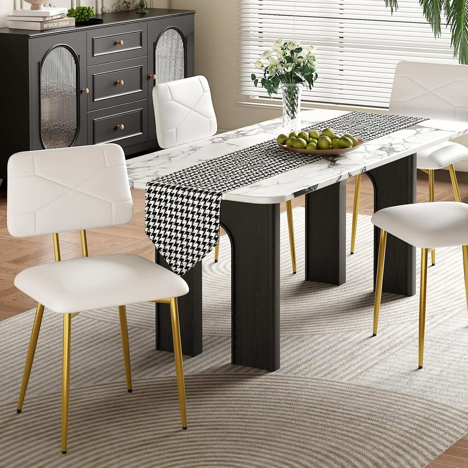 VECELO Dining Chairs Set of 2