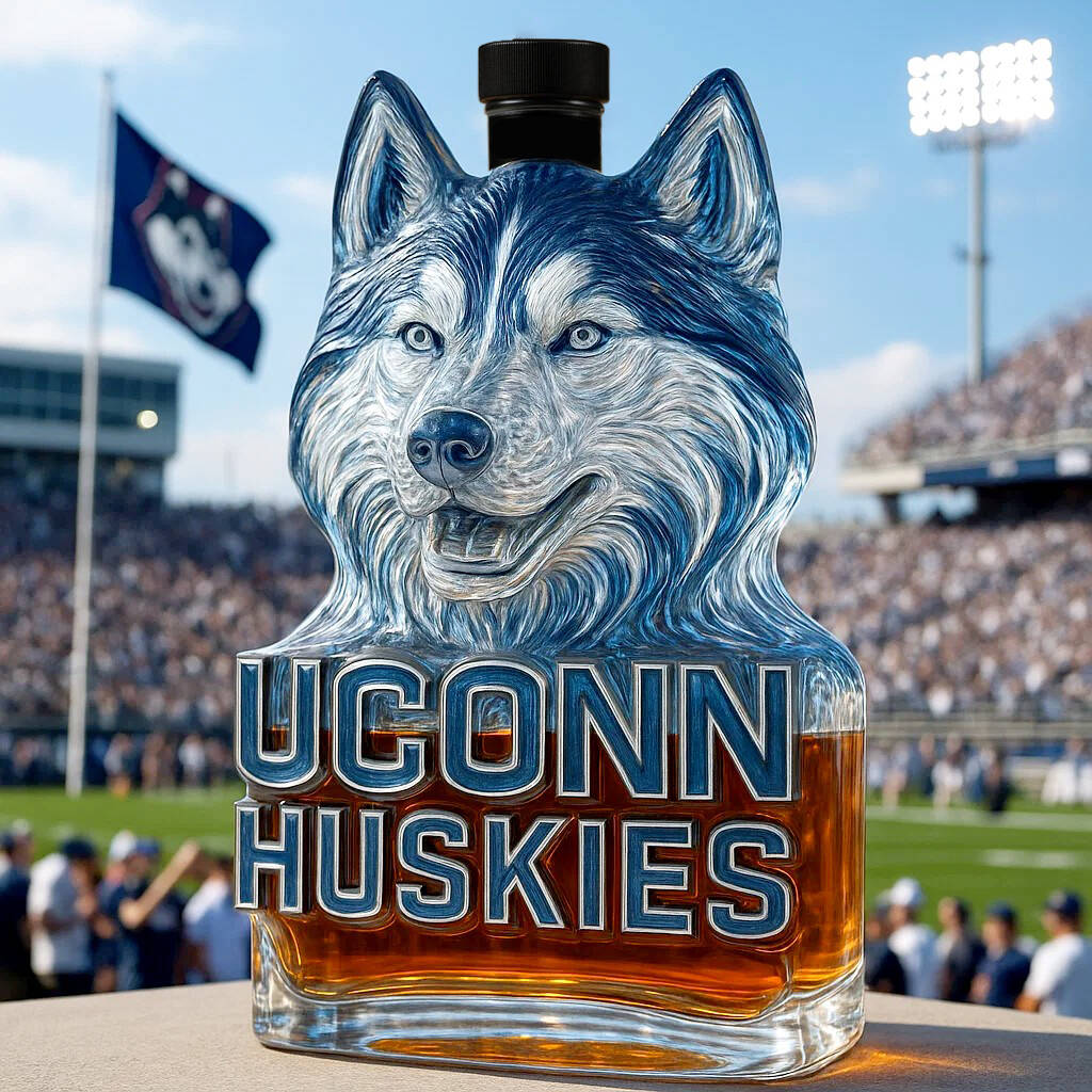 UConn Huskies Limited edition Whiskey bottle
