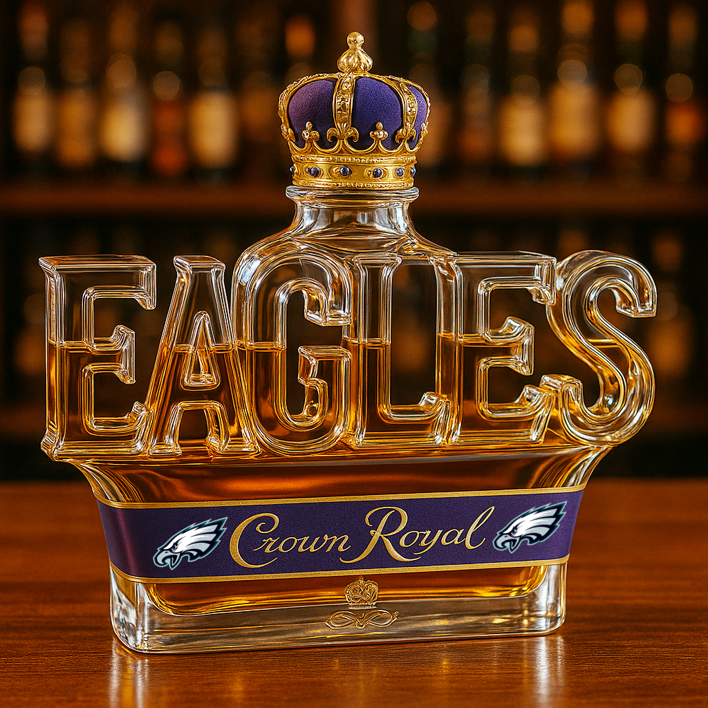 Philadelphia Eagles Whiskey Bottle