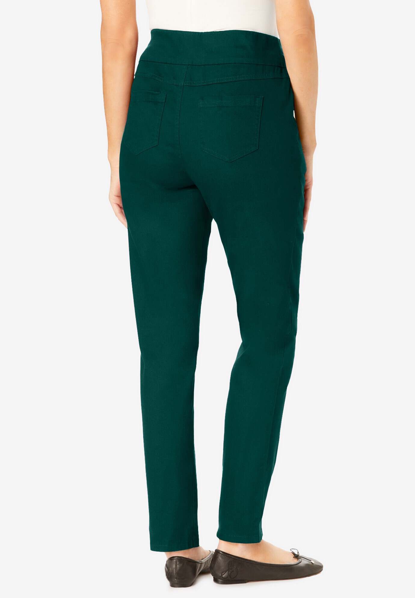 Flex-Fit Pull-On Straight-Leg Jean