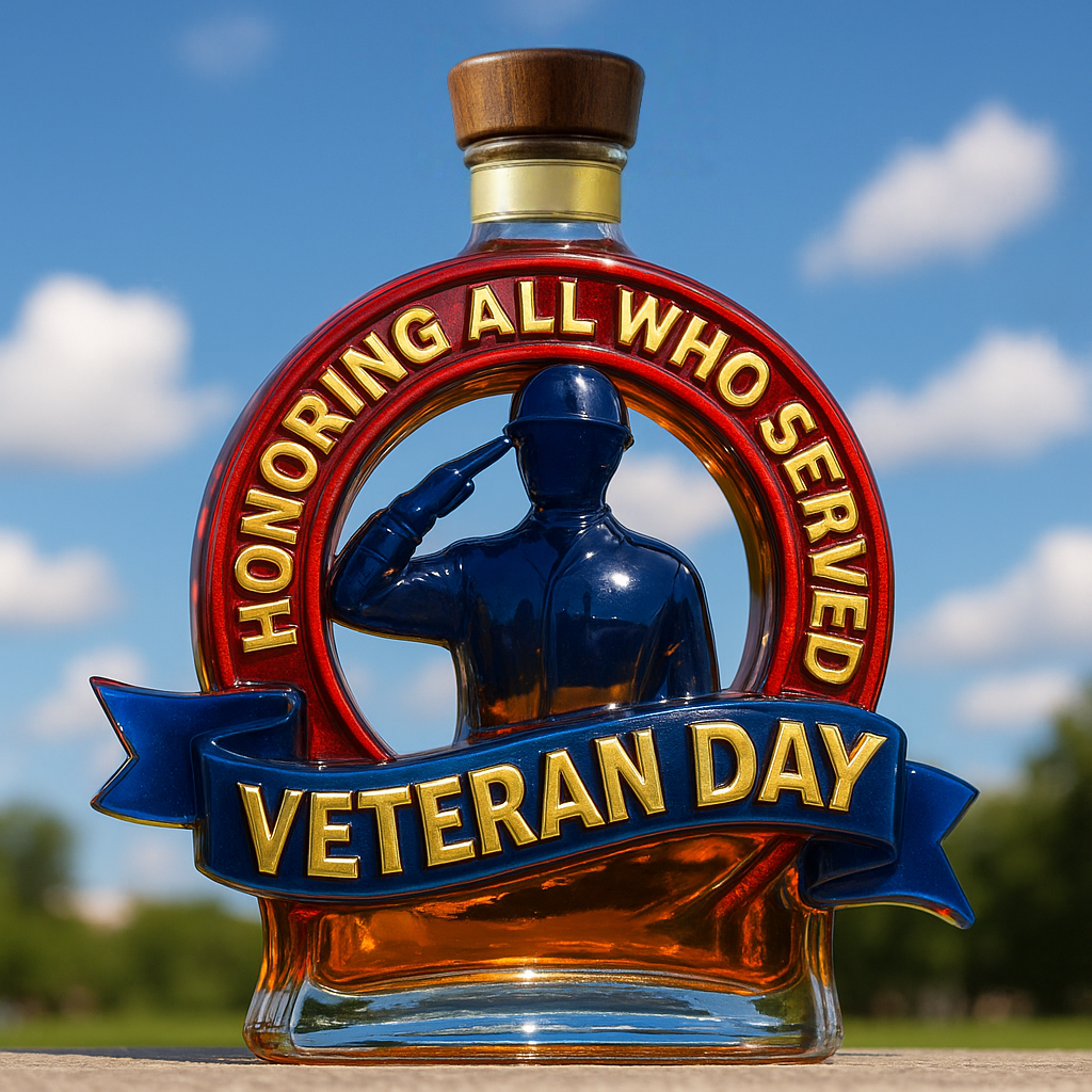 Veterans Day Commemorative Whiskey Bottle