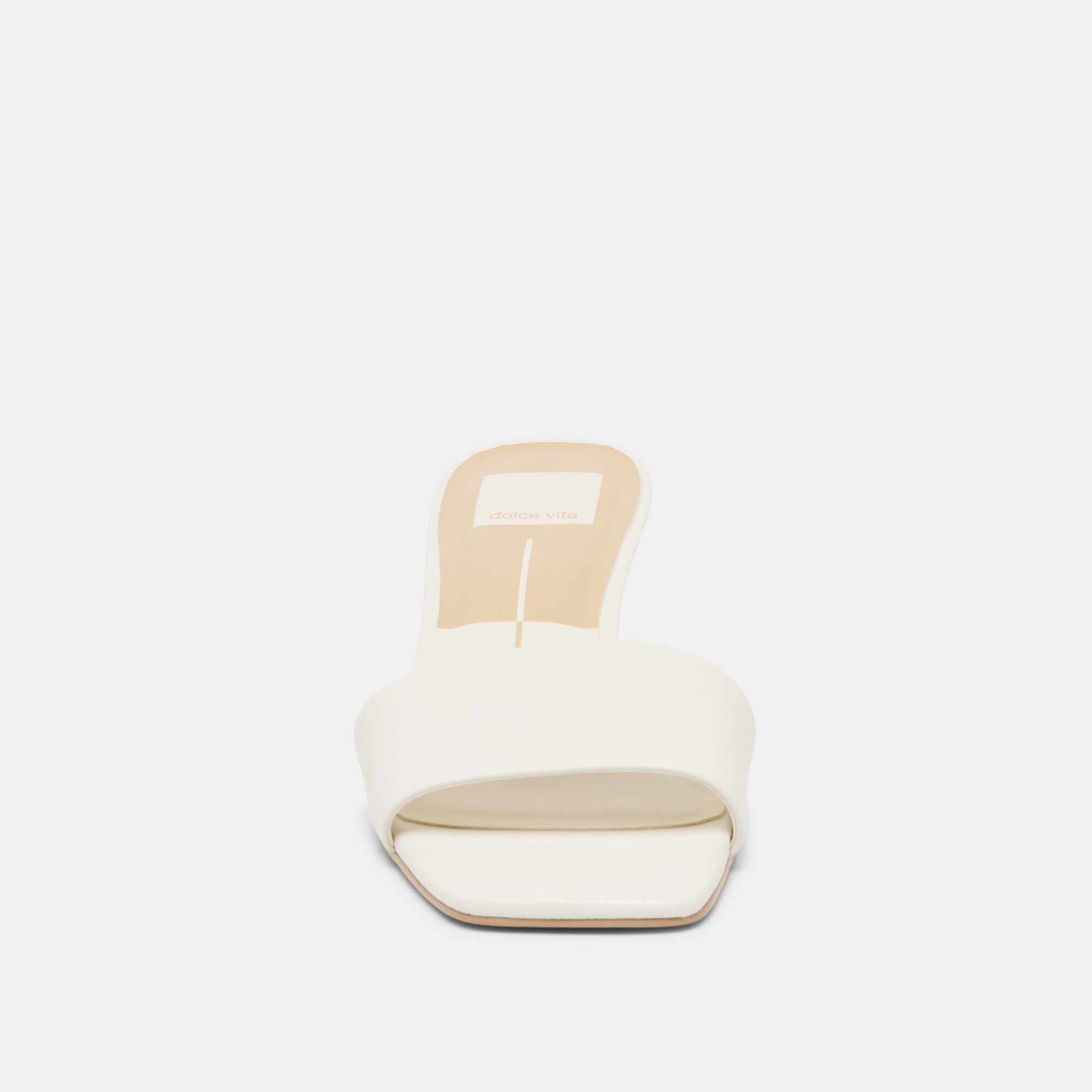 REXA WIDE HEELS TRUE WHITE LEATHER