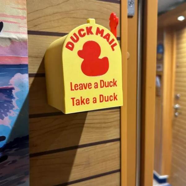 Cruising Duck Door Magnet