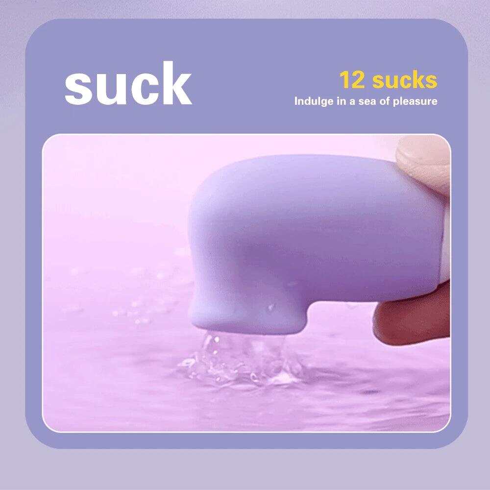 Earphone-Size Sucking & Vibrating Love Egg Massager