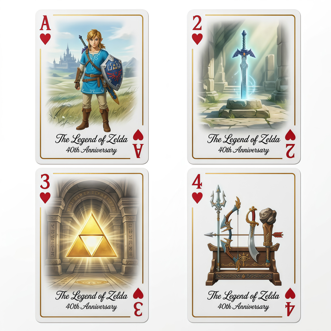 🗡️ The Legend of Zelda 40th Anniversary Playing Cards
