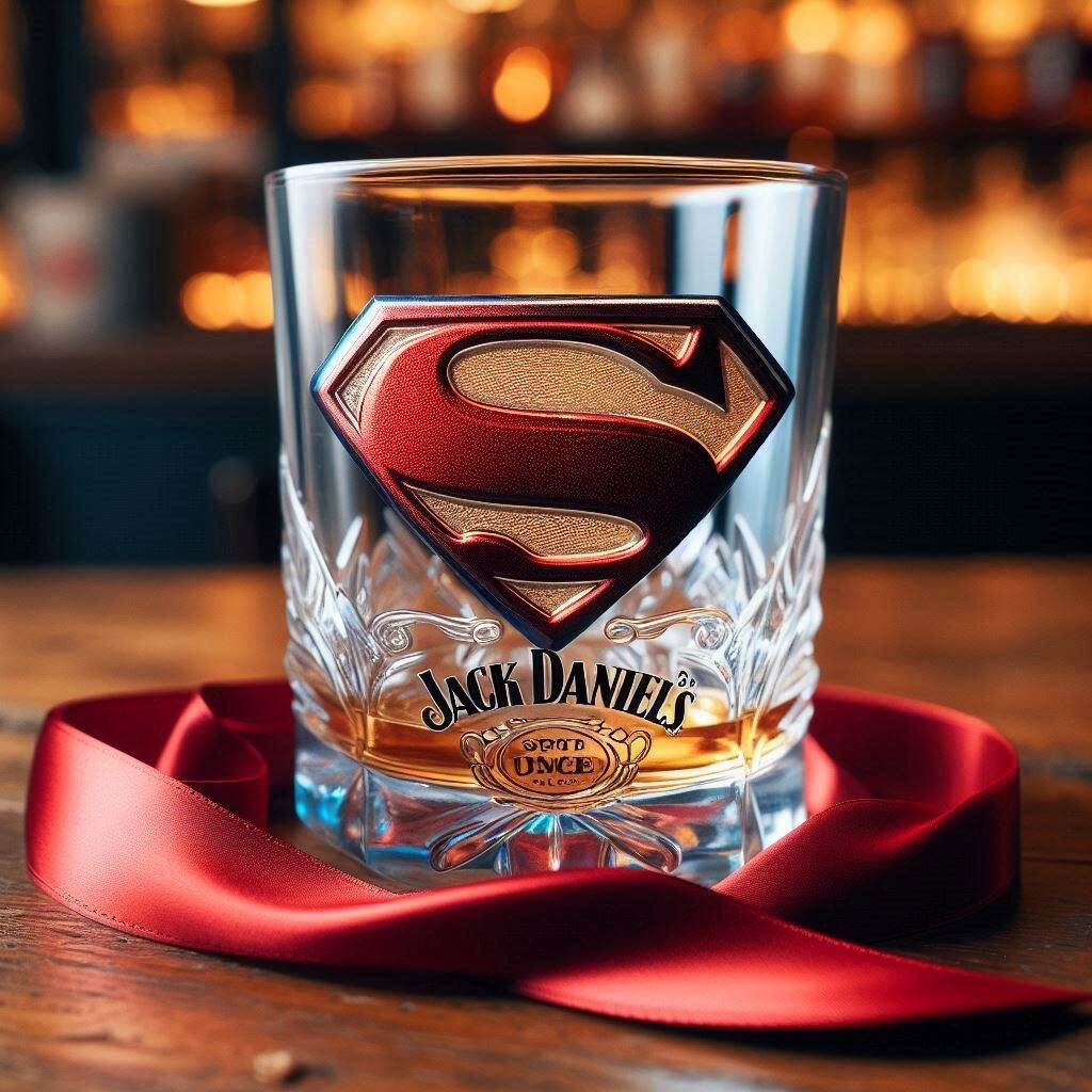 Superman Whiskey Bottle Limited Edition Set