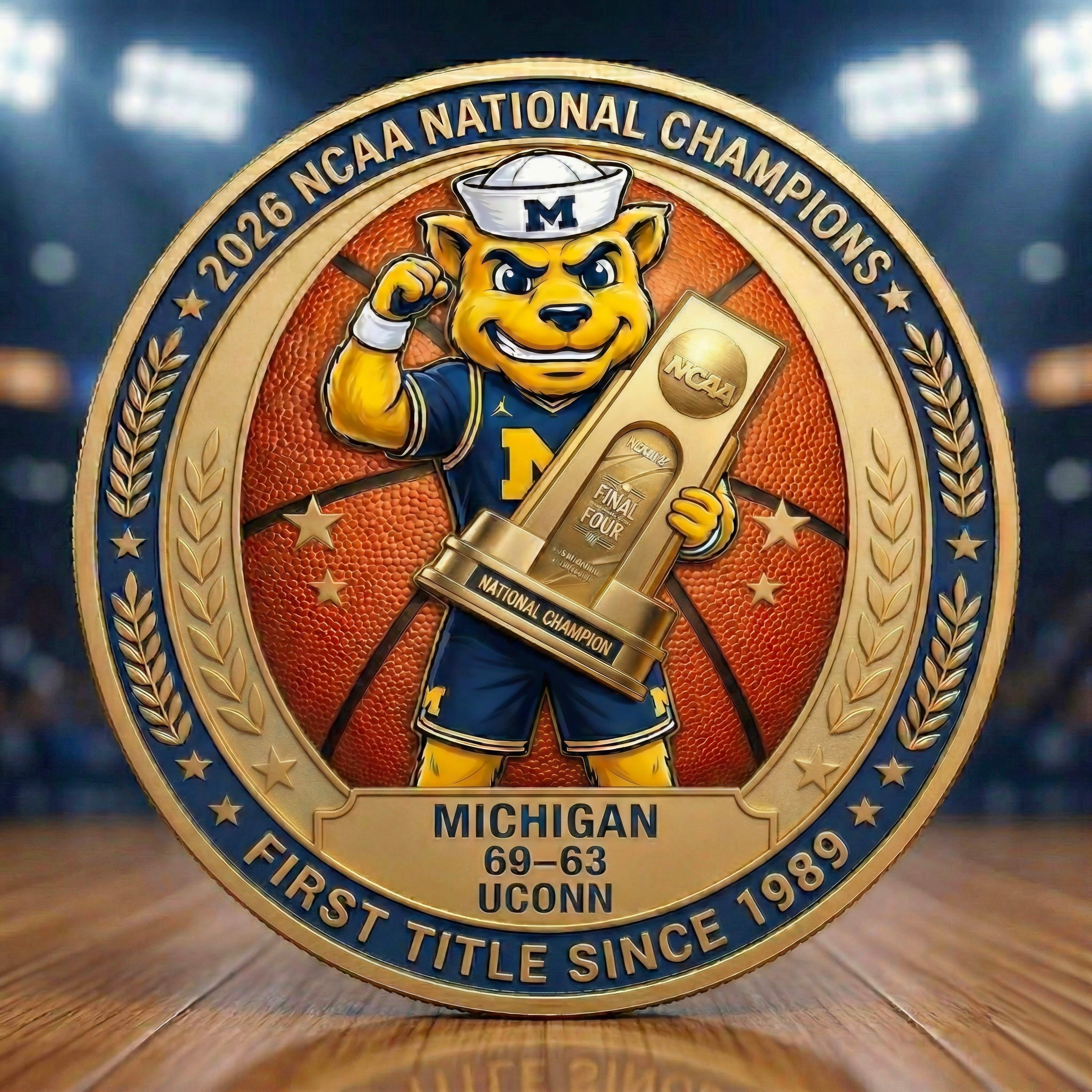 Michigan Men’s Basketball 2026 National Champions Commemorative Coin