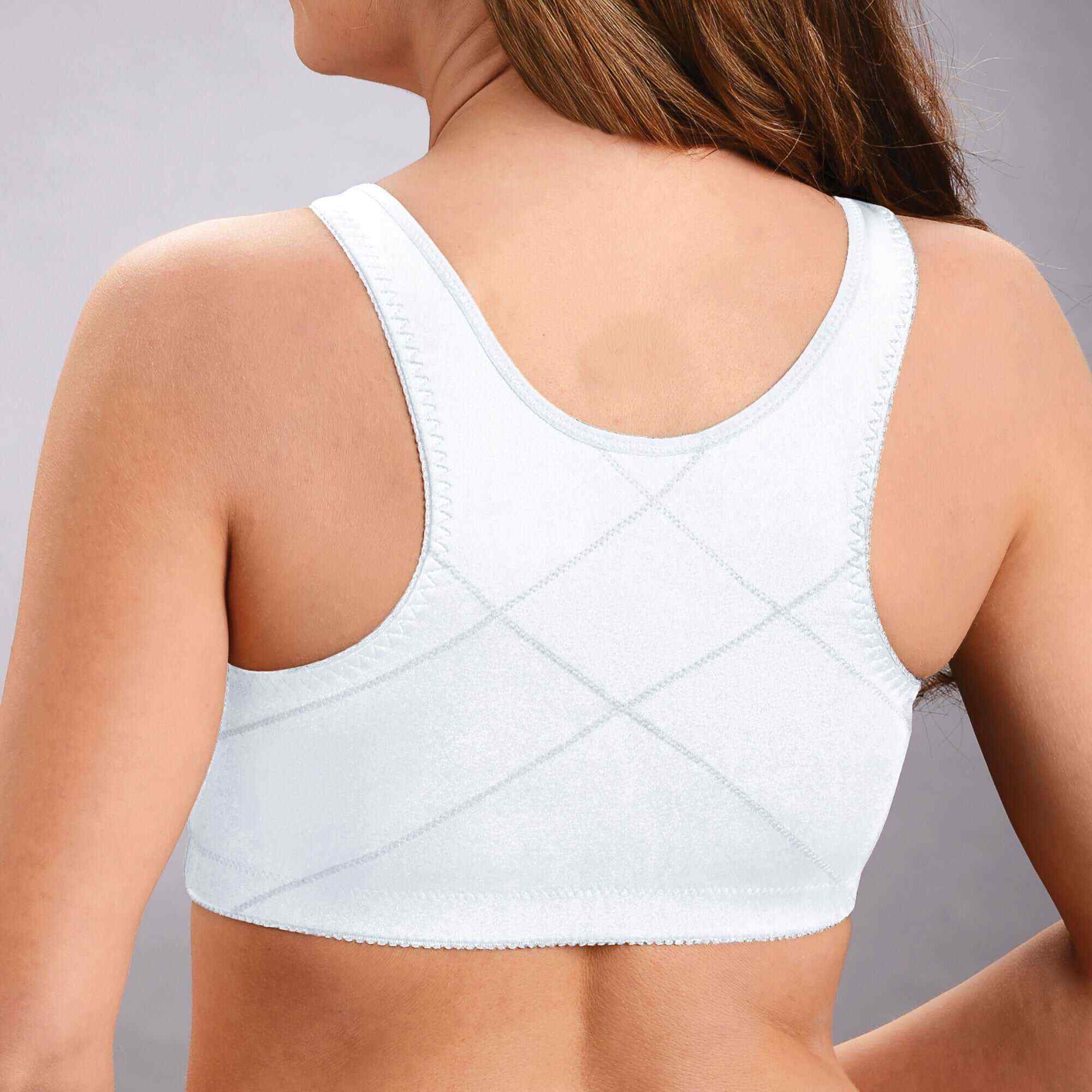 Front hooks, stretch-lace, super-lift, and posture correction �C ALL IN ONE BRA!