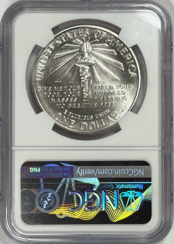 🔥1986 Statue of Liberty 100th Anniversary Silver Coin (P & S) —MS60-63💰Free Shipping
