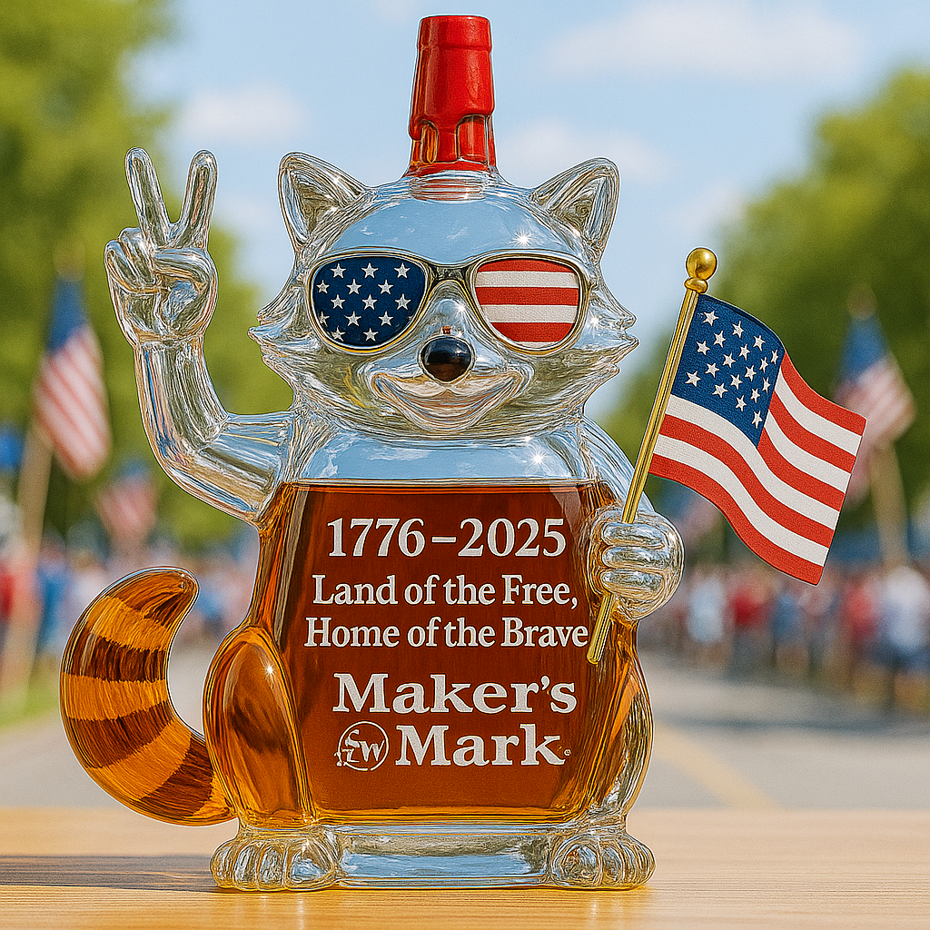 Liberty Raccoon Whiskey Bottle