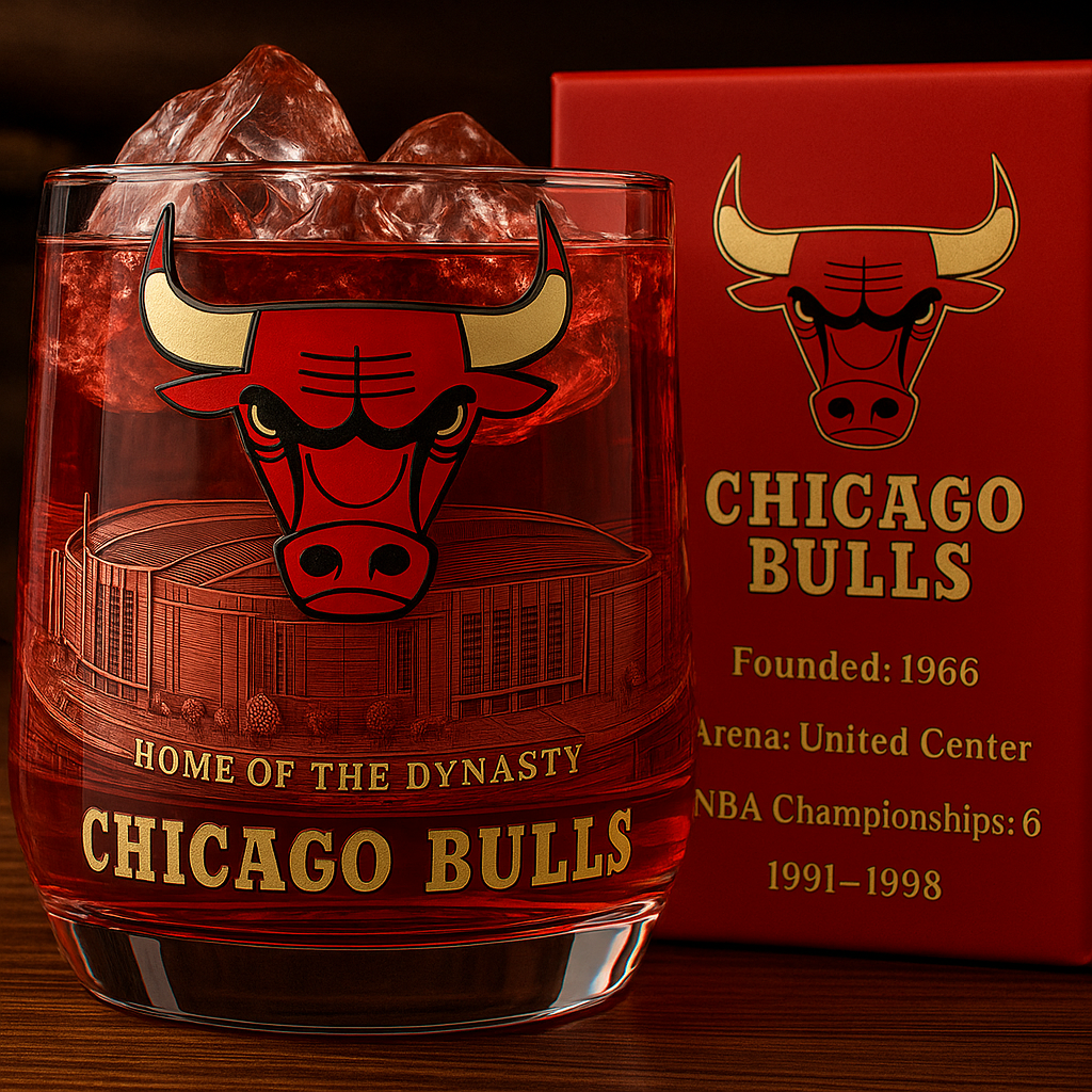 Chicago Bulls Dynasty Glass