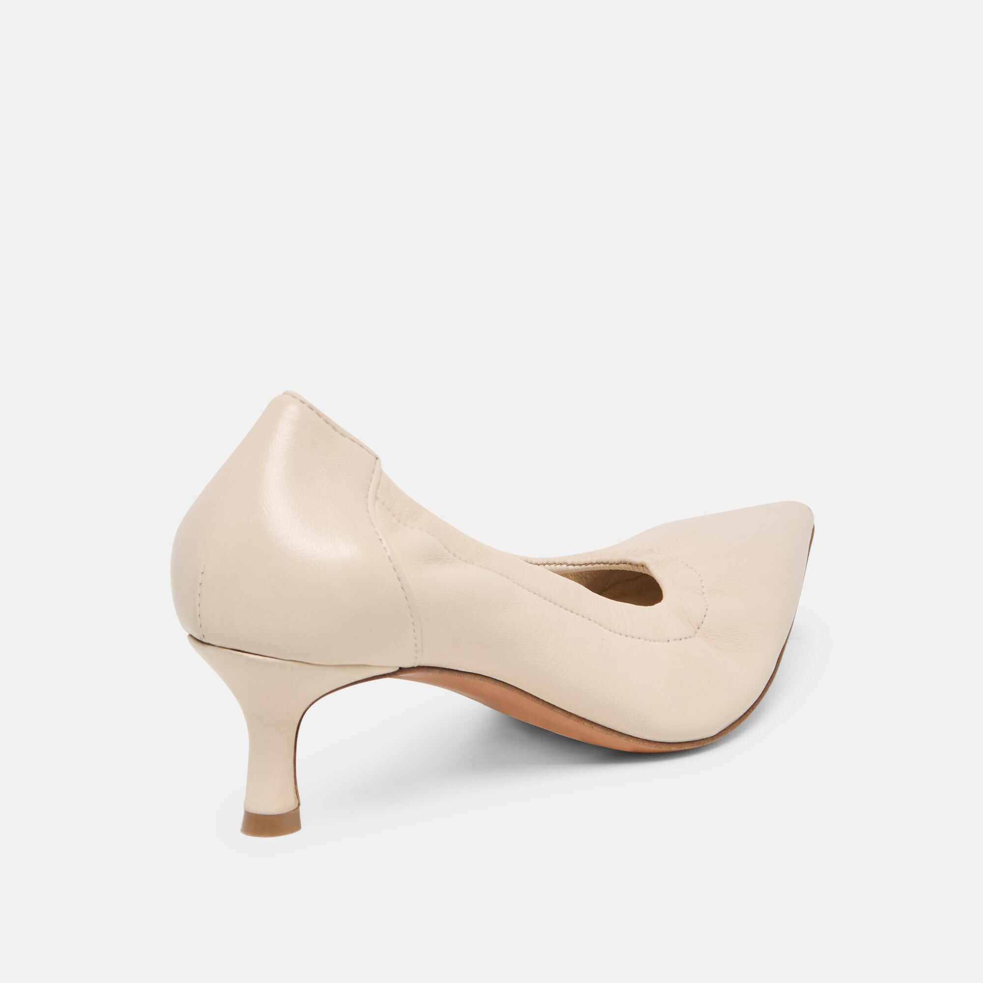 CELTIN HEELS OFF WHITE LEATHER