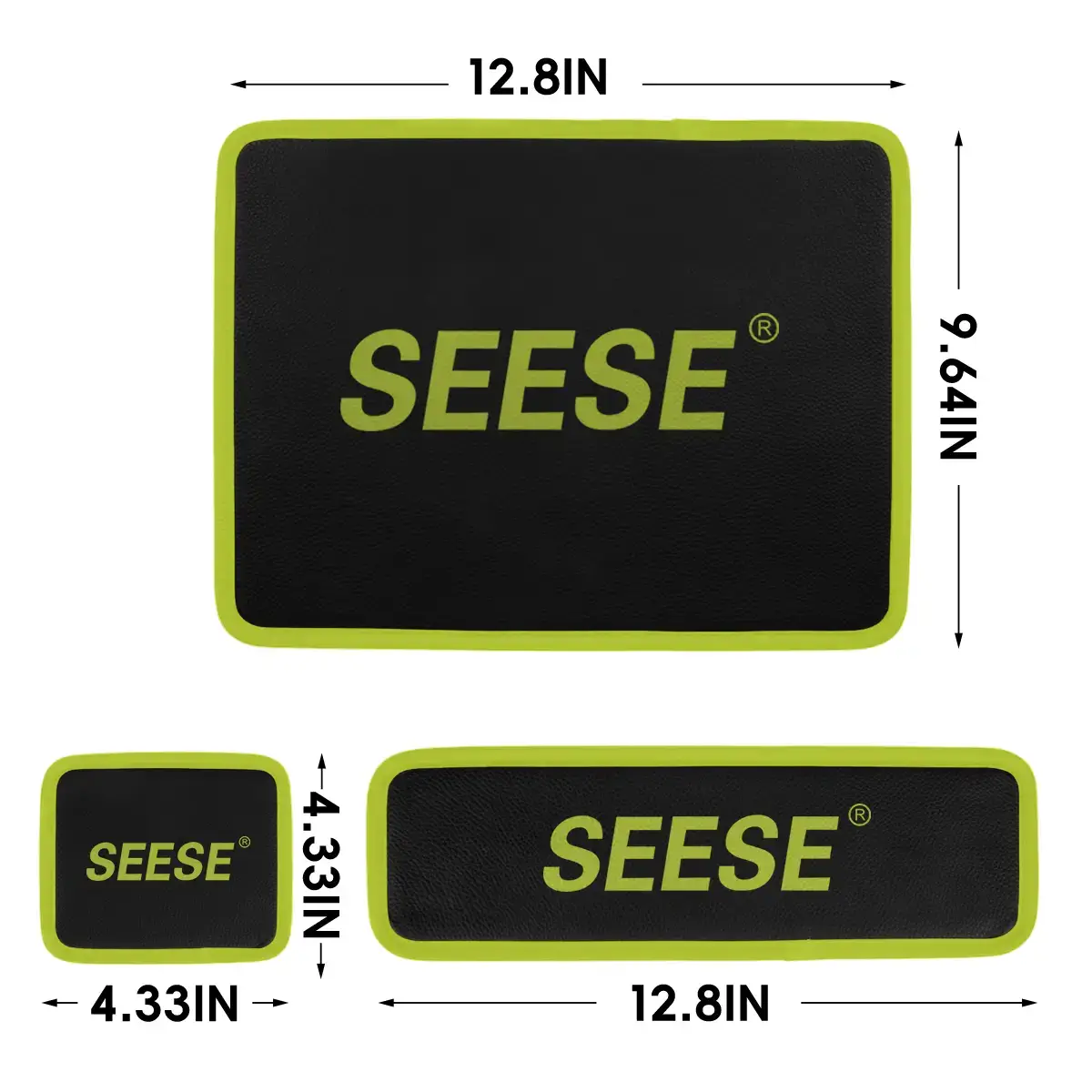 3PC Flexible Magnetic Tool Mat & Tray Holder - Magnetic Tool Tray, Flexible Magnetic Mat, PVC & Non-Slip for Garage Workshop, Auto Repair Tools