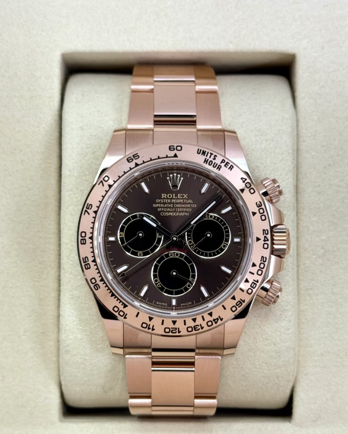 NEW 2025 Rolex Daytona 40mm 126505 Rose Gold Chocolate Dial