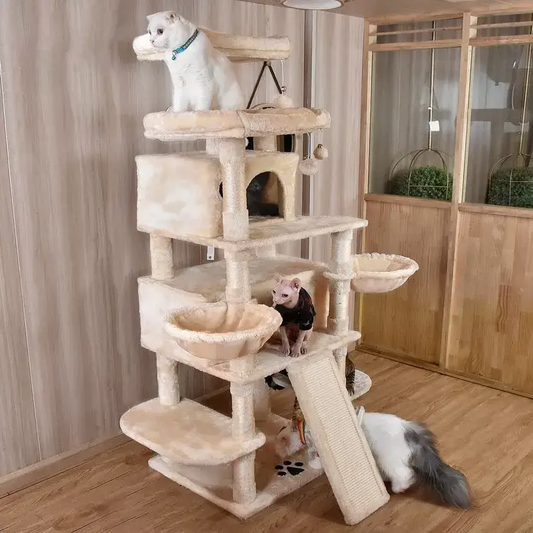 Lima Pet Heavy Duty 68 Inch Multi-Level Cat Tree