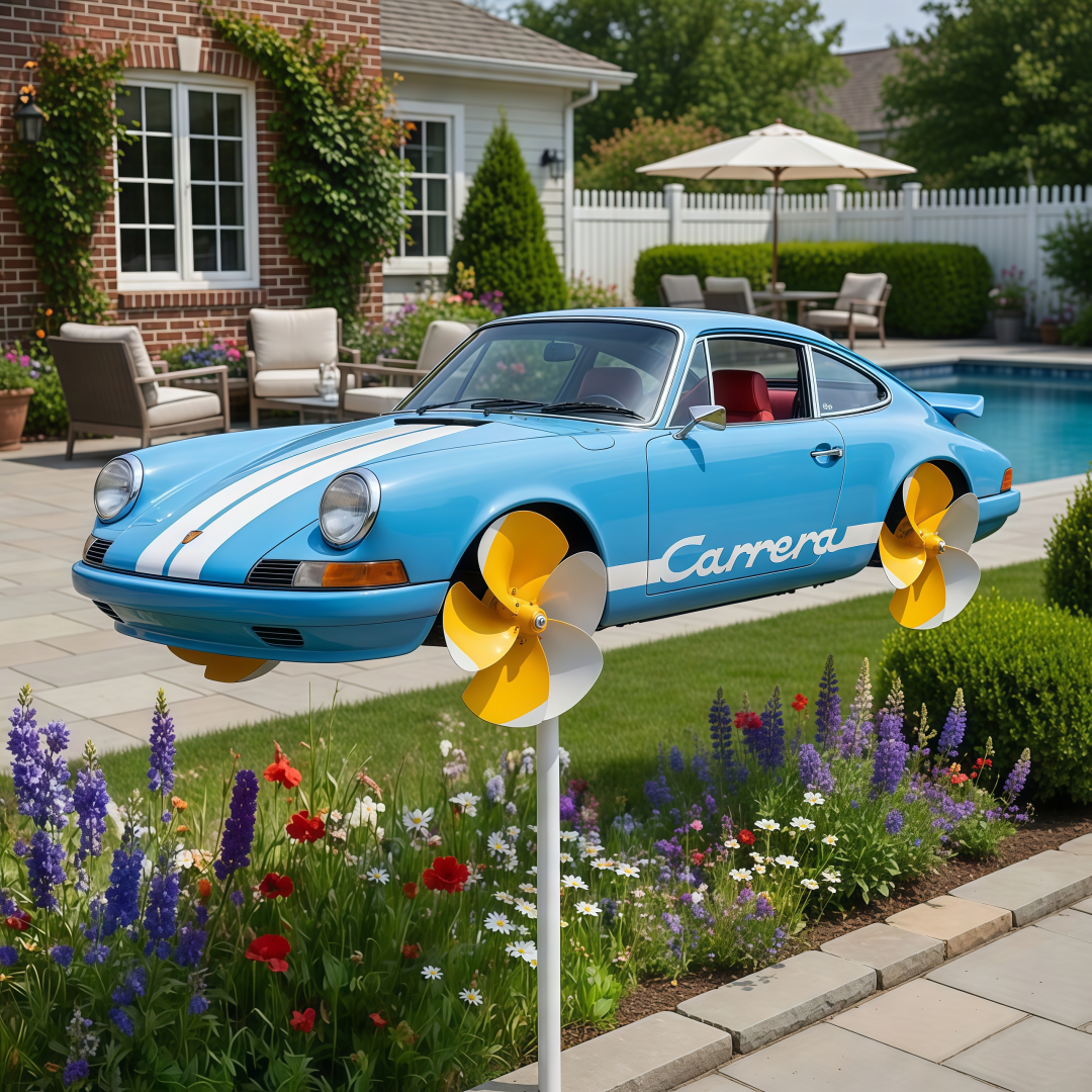 Porsche Carrera 911 Garden Wind Spinner