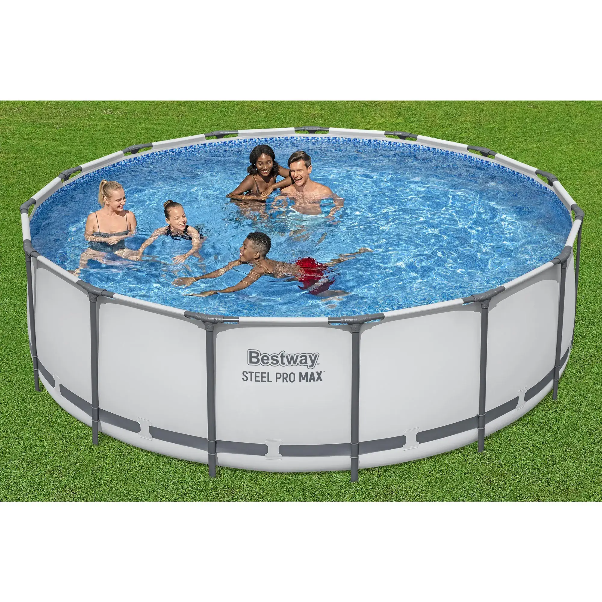 Bestway Steel Pro MAX Round Above Ground Swimming Pool Outdoor