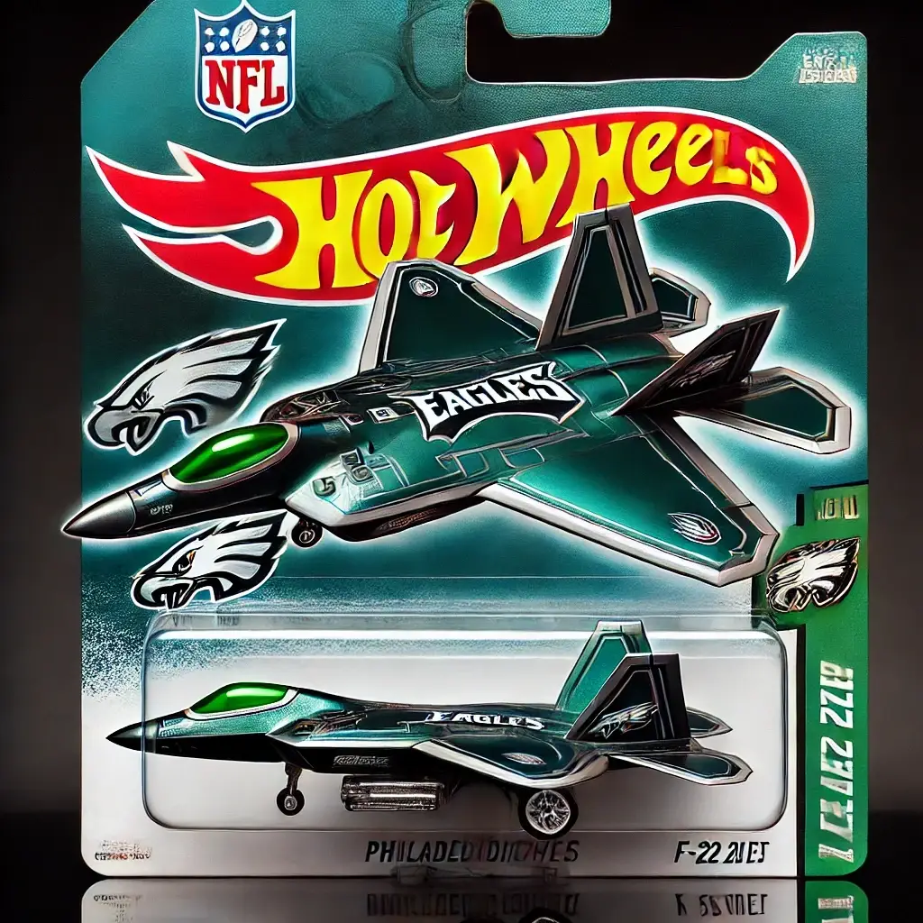 Hot Wheels x NFL F-22 Fighter