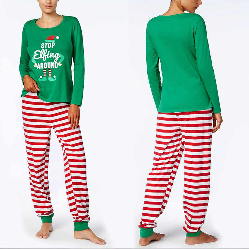 Elfing Around Matching Family Christmas Pajamas