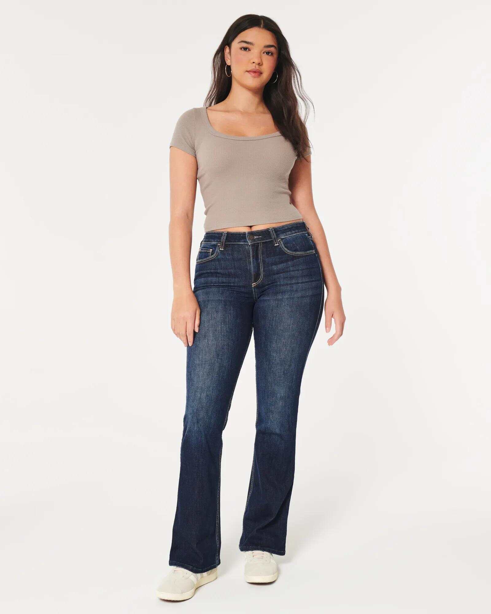 Curvy Mid-Rise Light Wash Boot Jeans