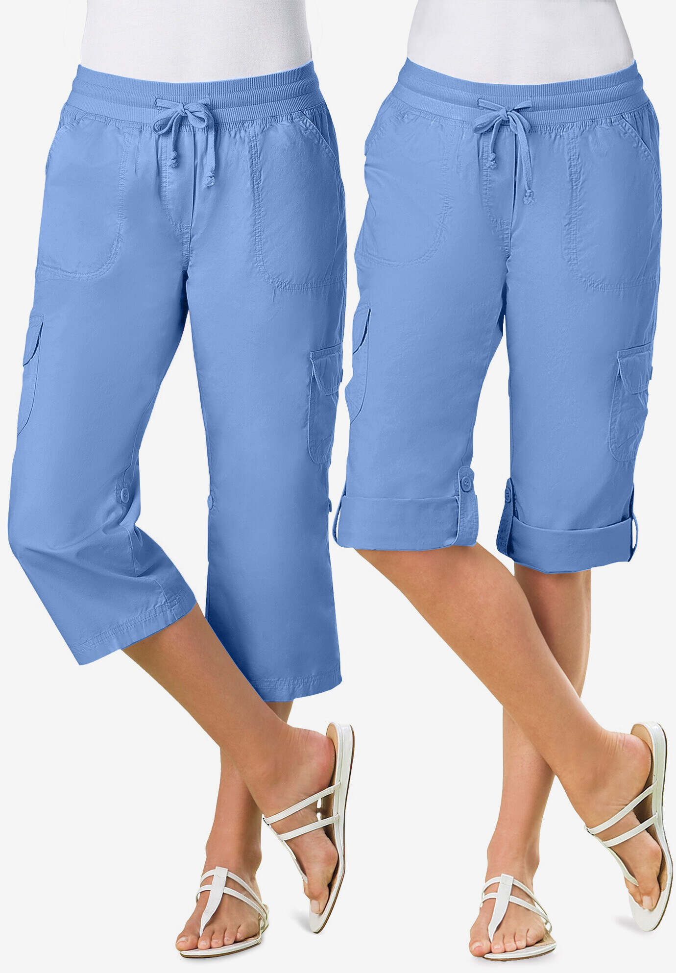 Convertible Length Cargo Capri Pant