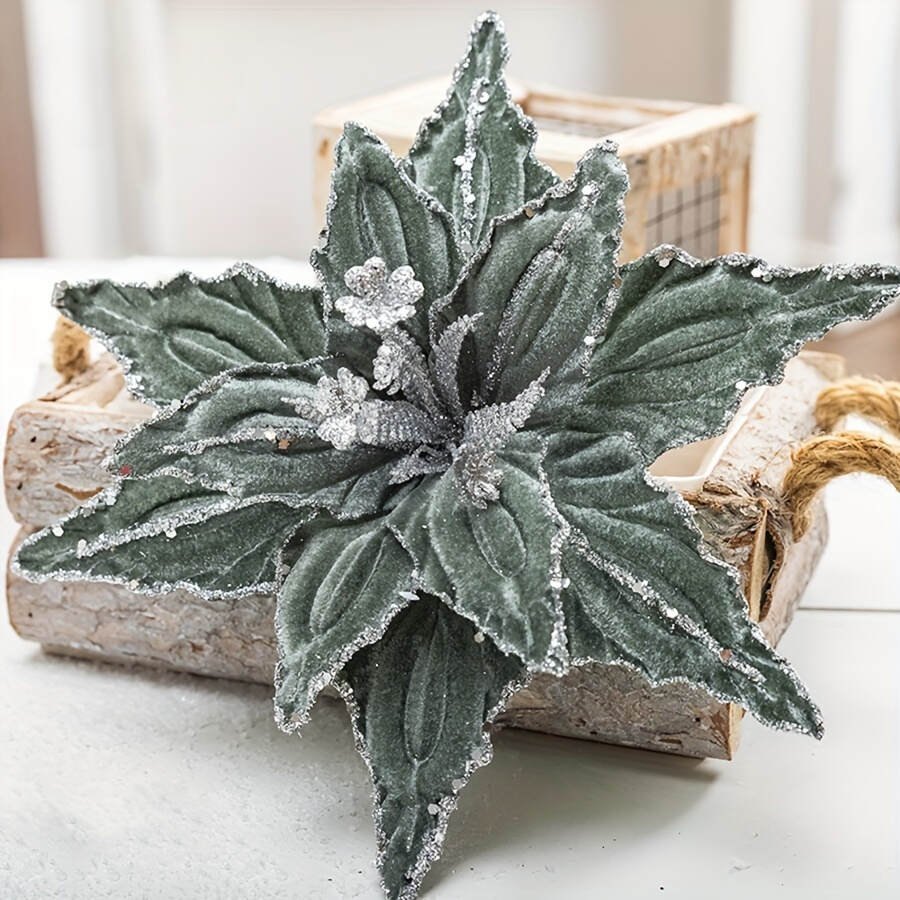 🎄Early Christmas Sale 49% OFF🎄Sequined Velvet Artificial Christmas Flower
