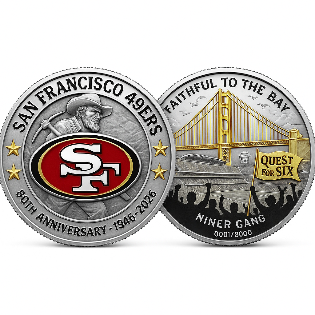 49ers 80th Anniversary Legacy Coin / Faithful to the Bay Collector’s Edition